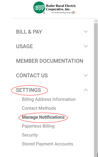 Manage Notification